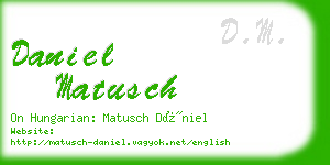 daniel matusch business card